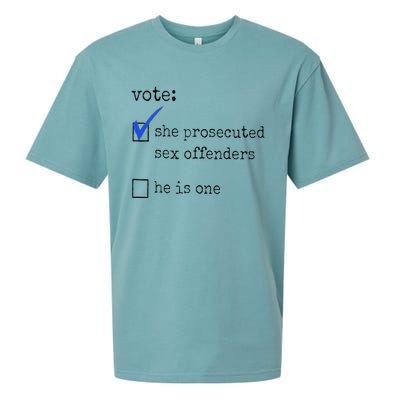 Vote She Prosecuted Sex Offenders He Is One Ift Sueded Cloud Jersey T-Shirt