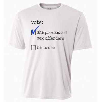 Vote She Prosecuted Sex Offenders He Is One Ift Cooling Performance Crew T-Shirt