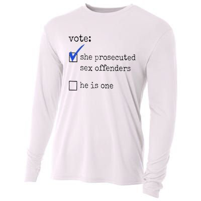 Vote She Prosecuted Sex Offenders He Is One Ift Cooling Performance Long Sleeve Crew