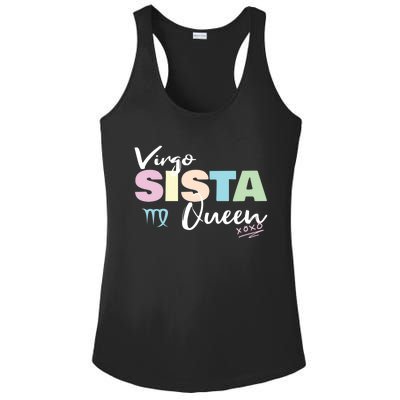 Virgo Sista Queen Zodiac Sign For Proud Virgo Gift Ladies PosiCharge Competitor Racerback Tank