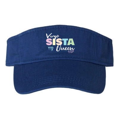 Virgo Sista Queen Zodiac Sign For Proud Virgo Gift Valucap Bio-Washed Visor