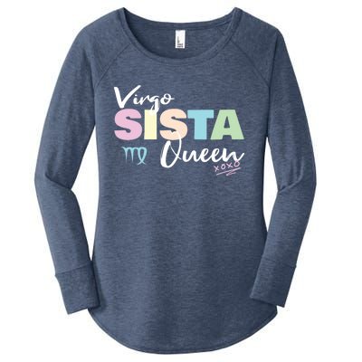 Virgo Sista Queen Zodiac Sign For Proud Virgo Gift Women's Perfect Tri Tunic Long Sleeve Shirt