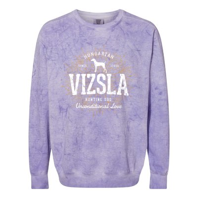 Vintage Style Retro Vizsla Gift Colorblast Crewneck Sweatshirt