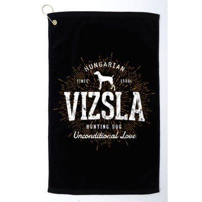 Vintage Style Retro Vizsla Gift Platinum Collection Golf Towel