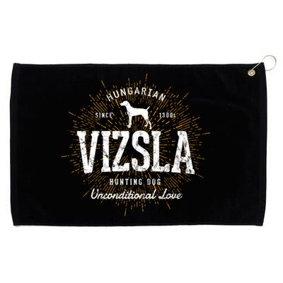 Vintage Style Retro Vizsla Gift Grommeted Golf Towel