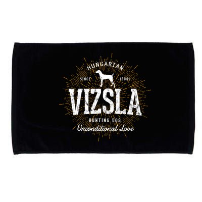 Vintage Style Retro Vizsla Gift Microfiber Hand Towel