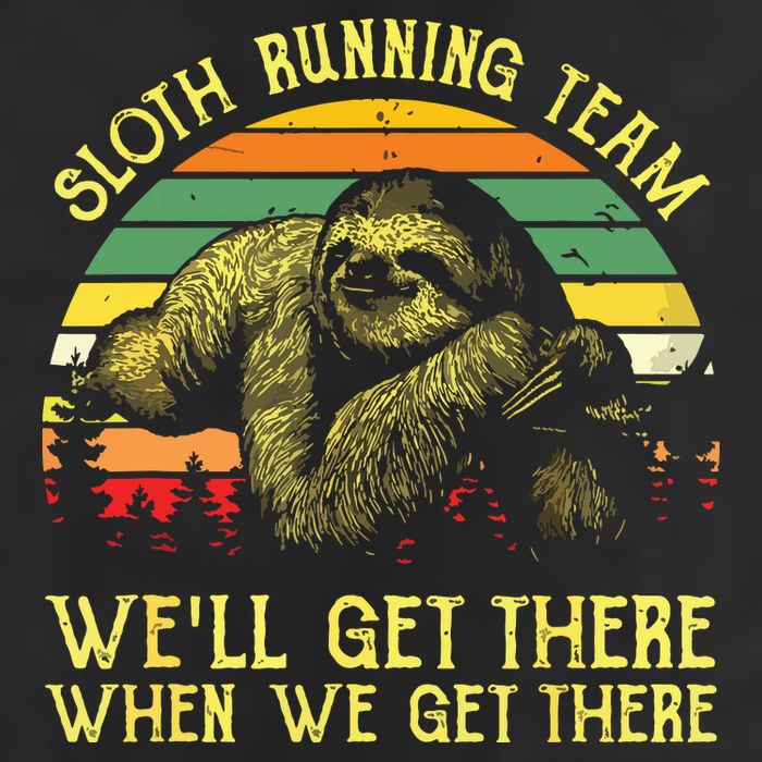 Vintage Sloth Running Team Well Get There Funny Sloth Hat