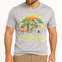 Vintage Sloth Running Team Well Get There Funny Sloth Performance Shirt