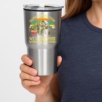 Vintage Sloth Running Team Well Get There Funny Sloth Tumbler