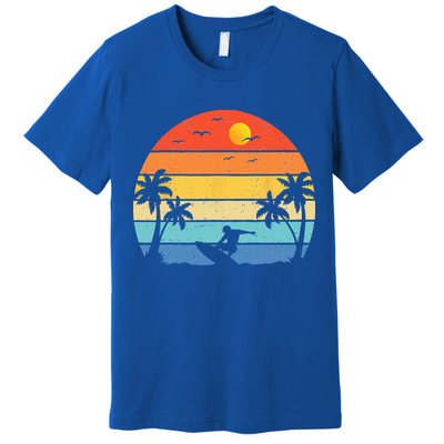 Vintage Surfer Retro Surfing Beach Surf Premium T-Shirt