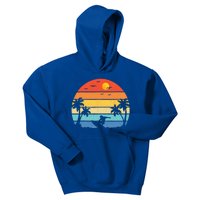 Vintage Surfer Retro Surfing Beach Surf Kids Hoodie