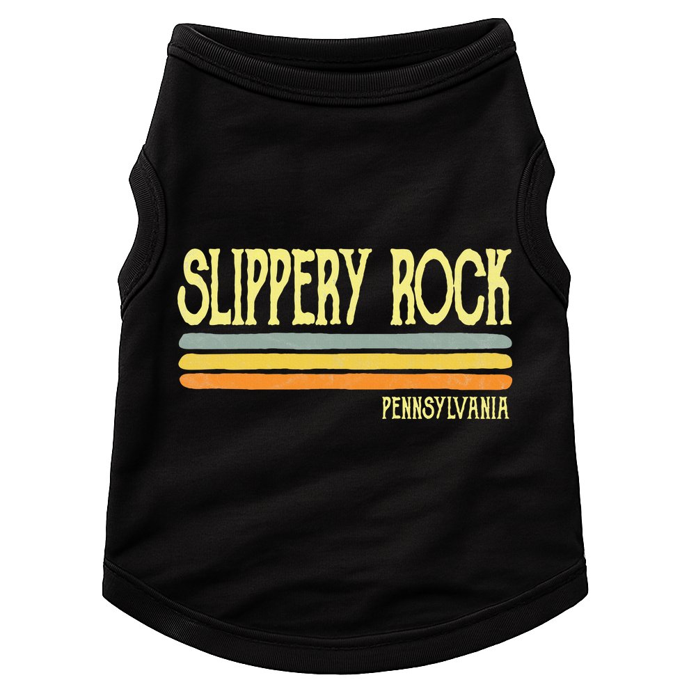 Vintage Slippery Rock Pennsylvania Pa Souvenir Doggie Tank