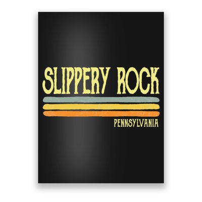 Vintage Slippery Rock Pennsylvania Pa Souvenir Poster