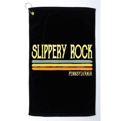 Vintage Slippery Rock Pennsylvania Pa Souvenir Golf Towel