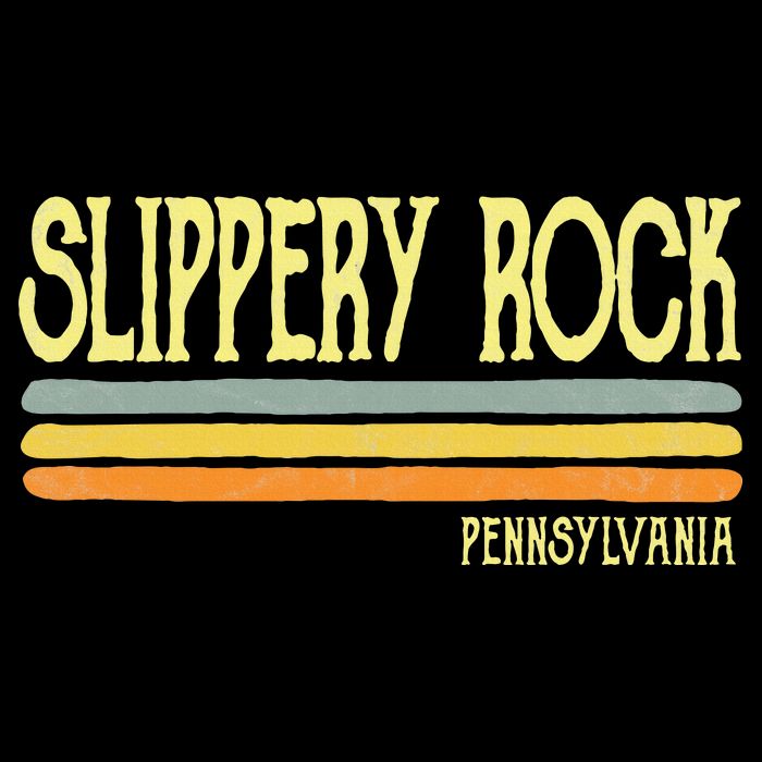 Vintage Slippery Rock Pennsylvania Pa Souvenir Kids T-Shirt