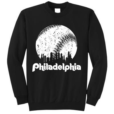 Vintage Skyline Retro Philadelphia Phill Baseball Dancing Sweatshirt