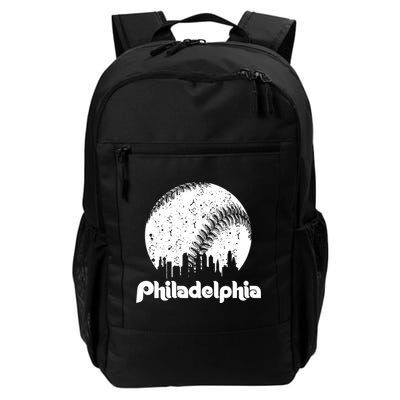Vintage Skyline Retro Philadelphia Phill Baseball Dancing Backpack