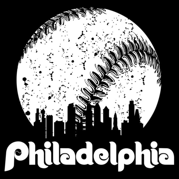 Vintage Skyline Retro Philadelphia Phill Baseball Dancing Baby Bodysuit