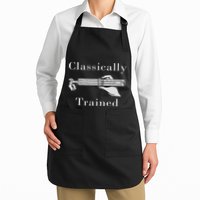 Vintage Slide Rule Classically Trained Student Instrument Full-Length Apron With Pockets