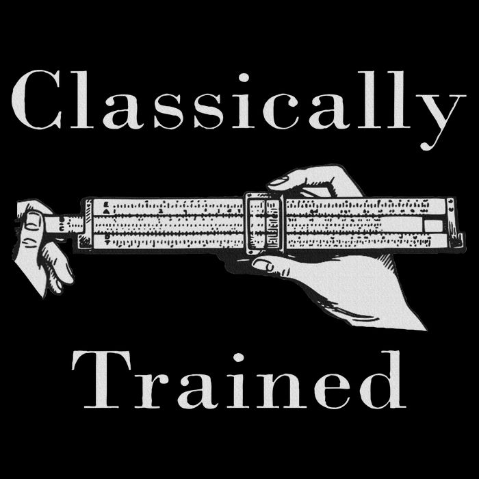 Vintage Slide Rule Classically Trained Student Instrument Full-Length Apron With Pockets