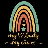 Vintage Stars Rainbow Pro Roe My Body My Choice Womens Tank Top