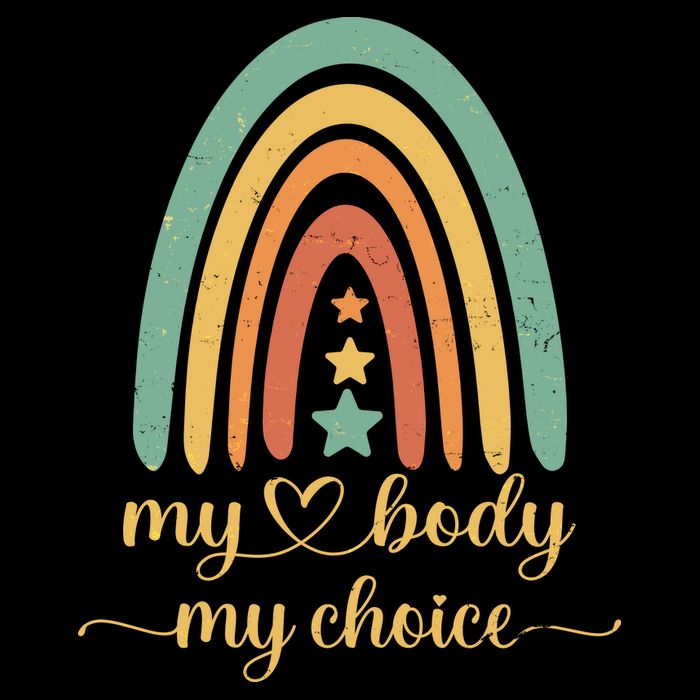 Vintage Stars Rainbow Pro Roe My Body My Choice Womens Tank Top