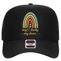 Vintage Stars Rainbow Pro Roe My Body My Choice Trucker Hat