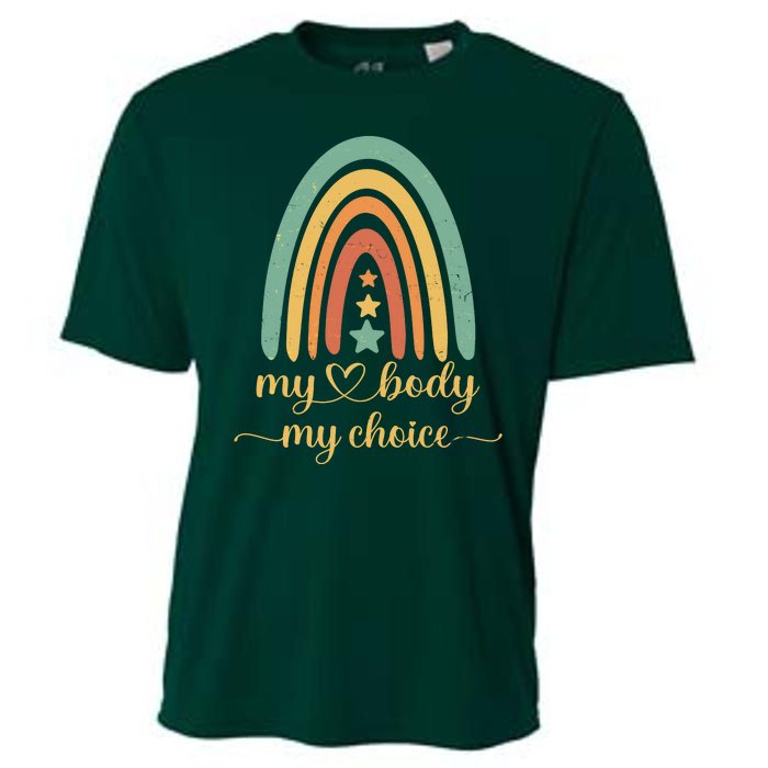 Vintage Stars Rainbow Pro Roe My Body My Choice Cooling Performance Crew T-Shirt