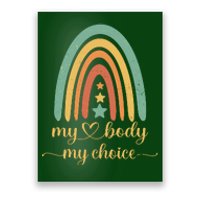 Vintage Stars Rainbow Pro Roe My Body My Choice Poster