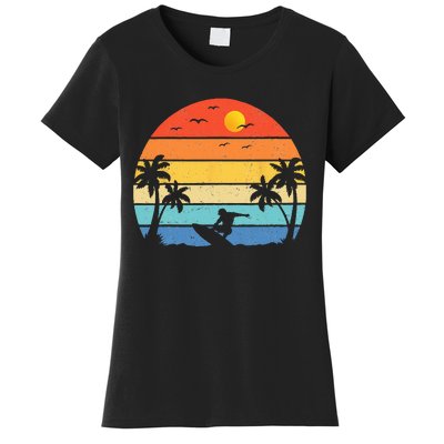 Vintage Surfer Retro Surfing Beach Surf Women's T-Shirt