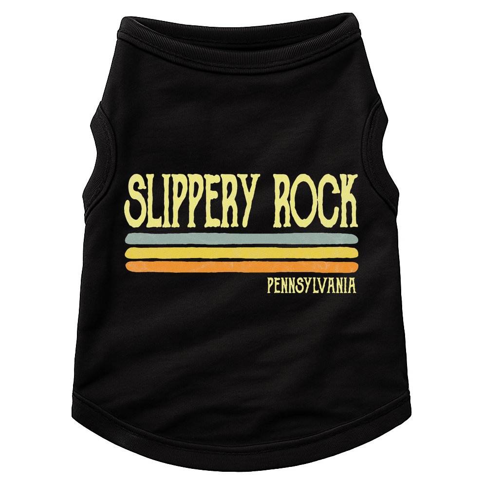 Vintage Slippery Rock Pennsylvania Pa Souvenir Doggie Tank