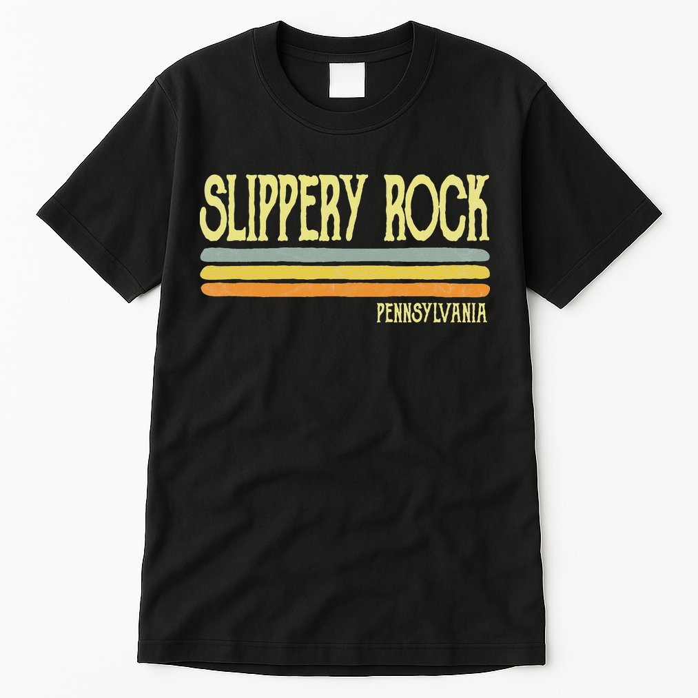 Vintage Slippery Rock Pennsylvania Pa Souvenir Tall T-Shirt