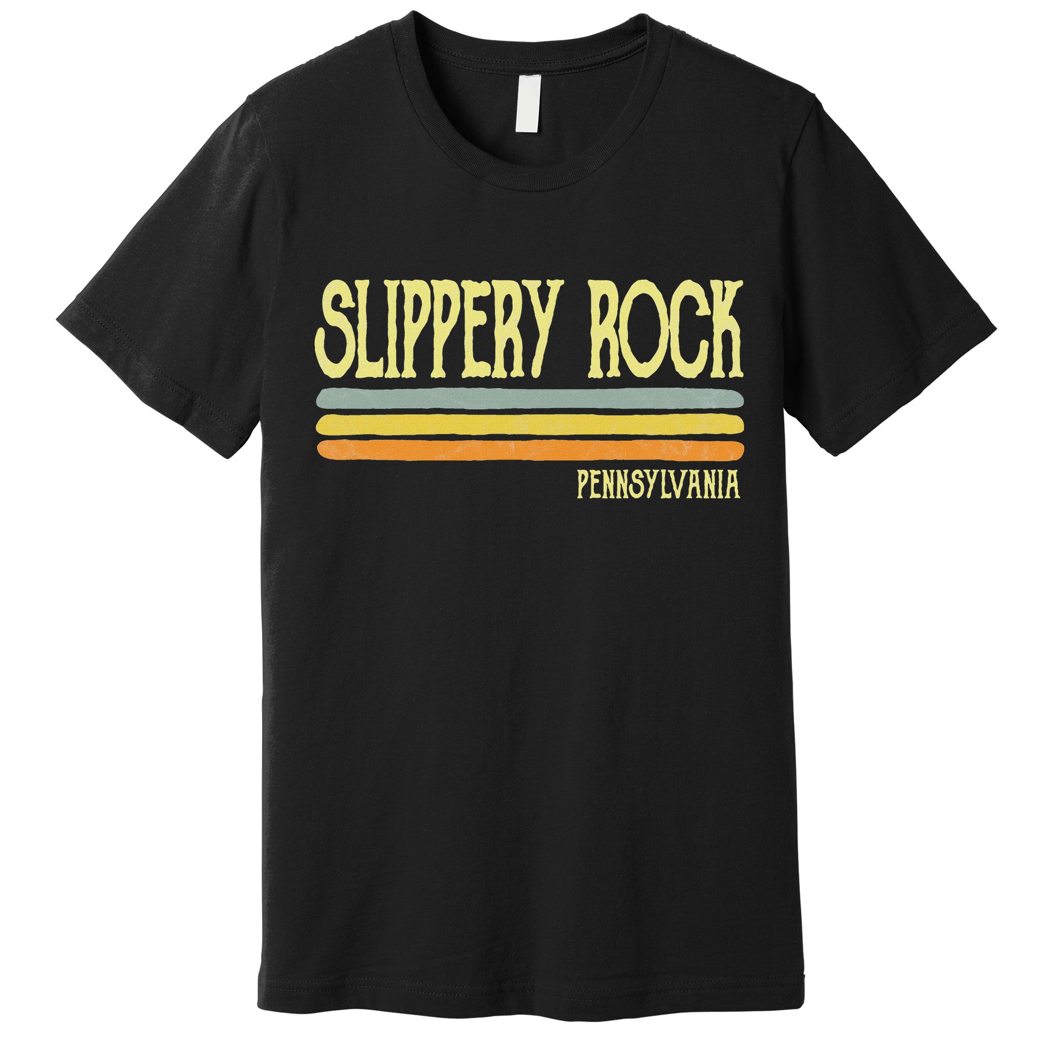 Vintage Slippery Rock Pennsylvania Pa Souvenir Premium T-Shirt