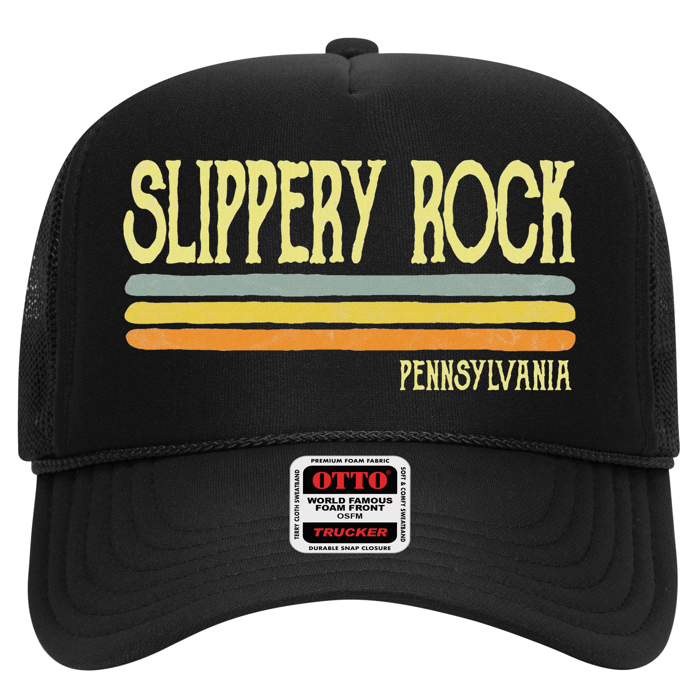 Vintage Slippery Rock Pennsylvania Pa Souvenir Hat