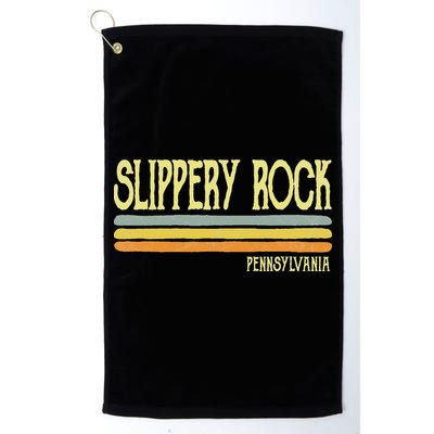 Vintage Slippery Rock Pennsylvania Pa Souvenir Golf Towel