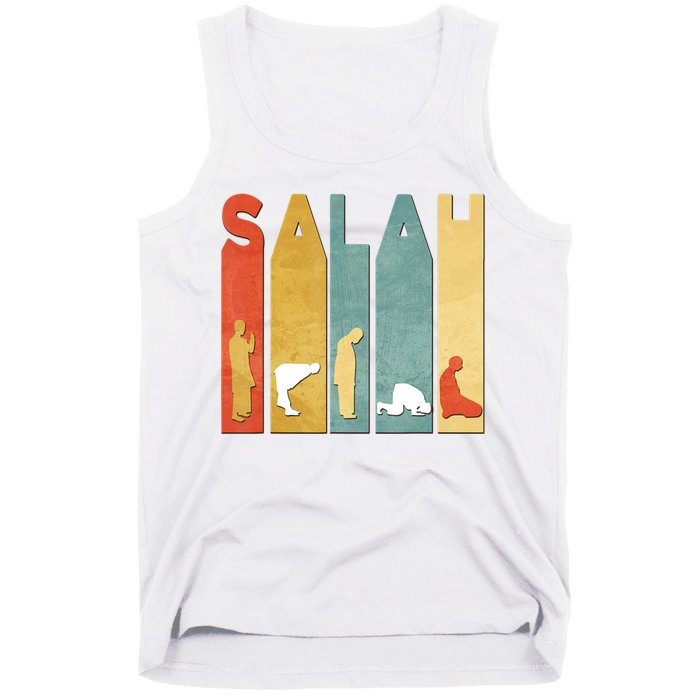 Vintage Salah Ramadan Kareem First Salah Eid Muslim Kids Men Women Tank Top