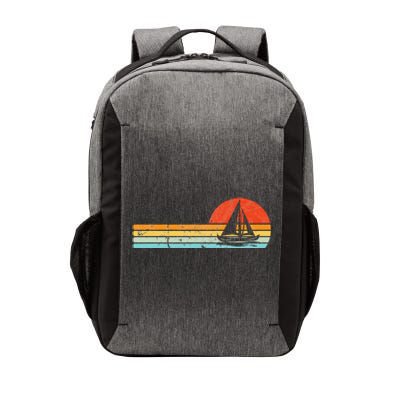 Vintage Sailboat Retro Sunset Boat Captain Sailing Gear Vector Backpack