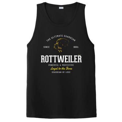 Vintage Styled Retro Rottweiler PosiCharge Competitor Tank