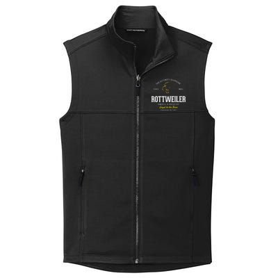 Vintage Styled Retro Rottweiler Collective Smooth Fleece Vest