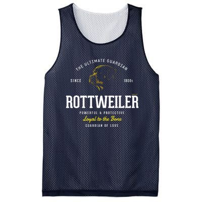 Vintage Styled Retro Rottweiler Mesh Reversible Basketball Jersey Tank