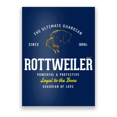 Vintage Styled Retro Rottweiler Poster