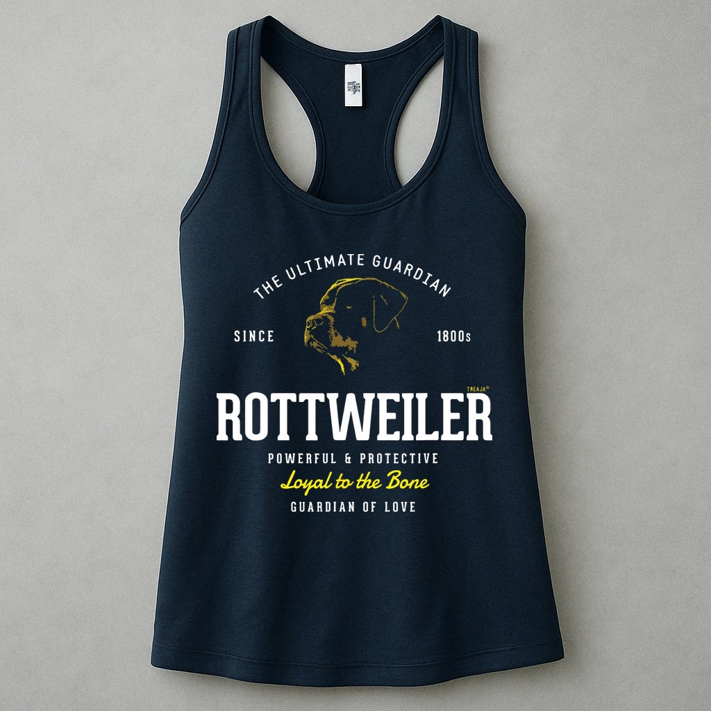 Vintage Styled Retro Rottweiler Womens Tank Top