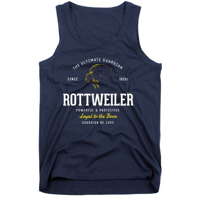 Vintage Styled Retro Rottweiler Tank Top