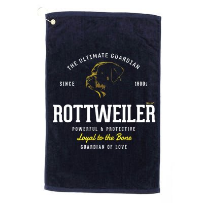 Vintage Styled Retro Rottweiler Golf Towel