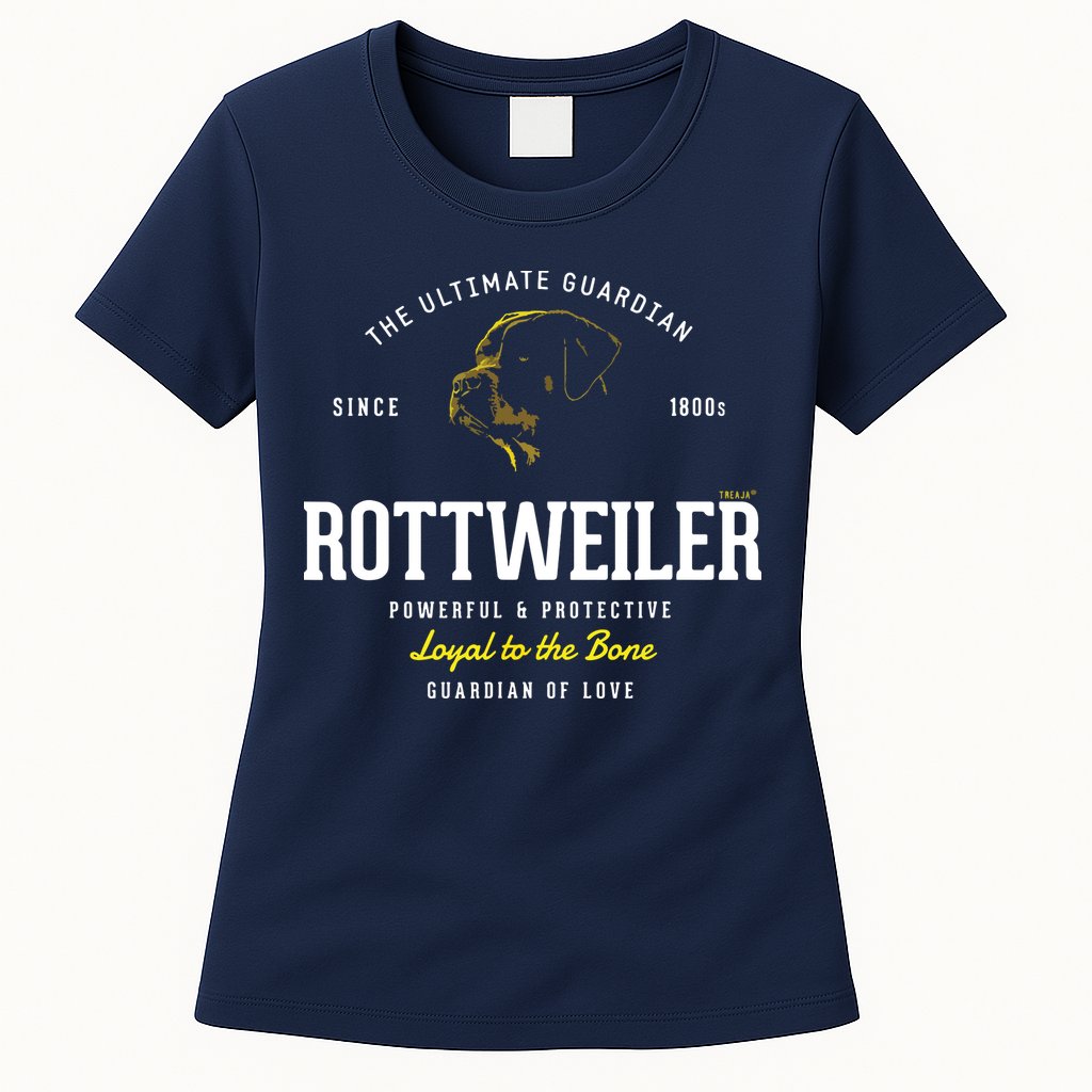 Vintage Styled Retro Rottweiler Womens T-Shirt