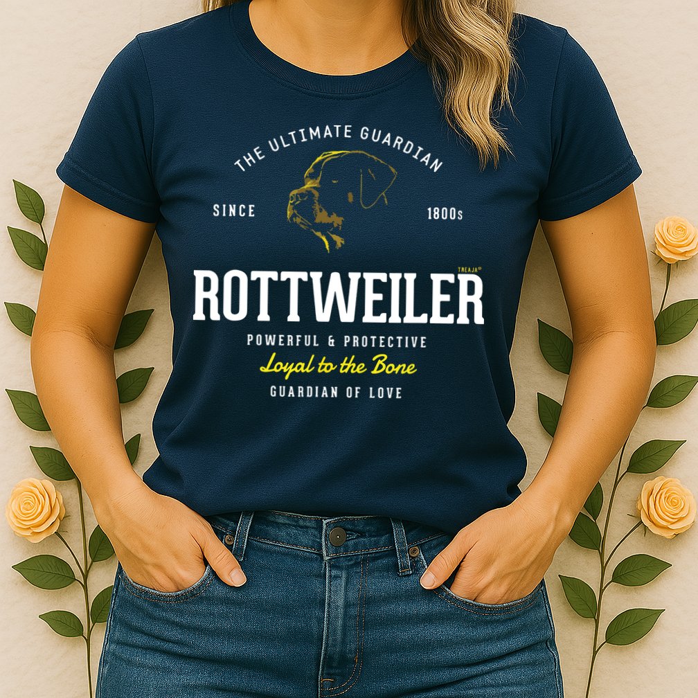 Vintage Styled Retro Rottweiler Womens T-Shirt