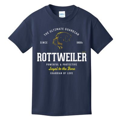 Vintage Styled Retro Rottweiler Kids T-Shirt