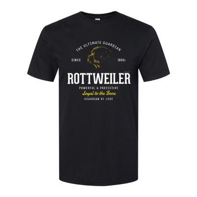 Vintage Styled Retro Rottweiler Softstyle® CVC T-Shirt