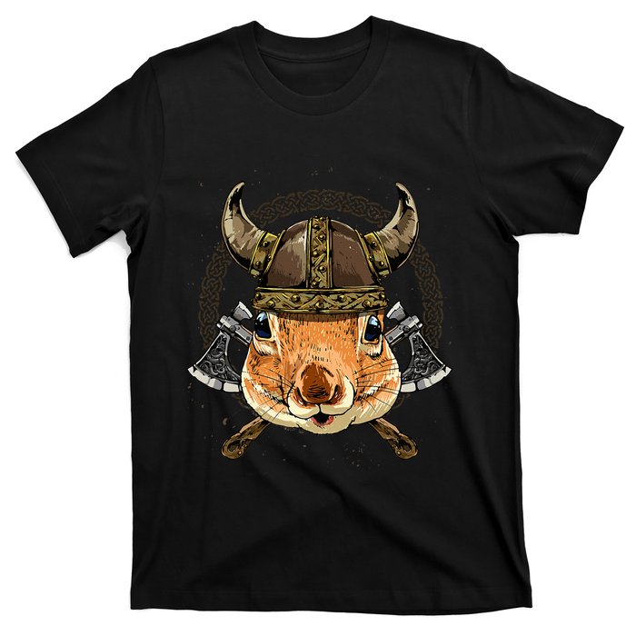 Viking Squirrel Renaissance Norse Pagan Valhalla Animal T-Shirt