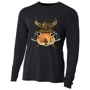 Viking Squirrel Renaissance Norse Pagan Valhalla Animal Cooling Performance Long Sleeve Crew